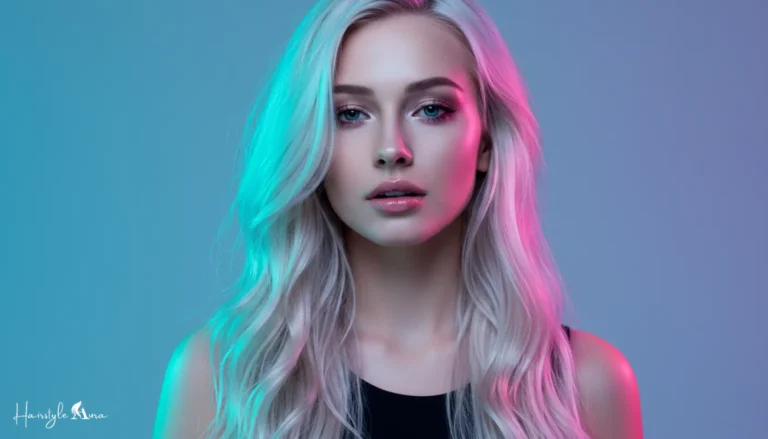 Platinum blonde hair color